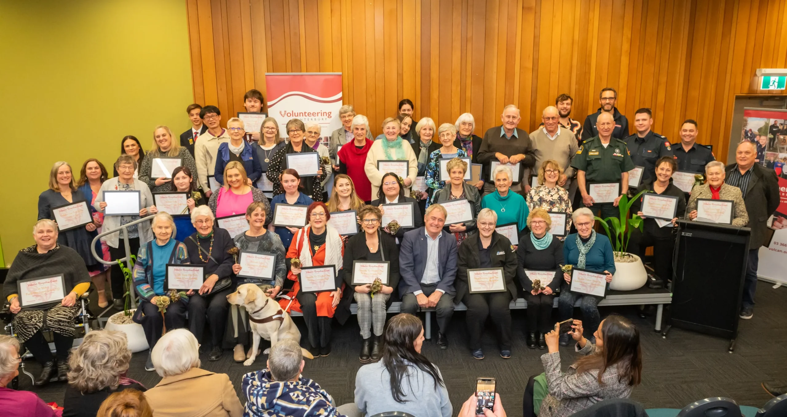 A group photo of all 2023 Award Recipients on stage