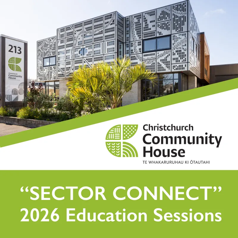 Christchurch Community House 'Sector Connect' Education Session tile